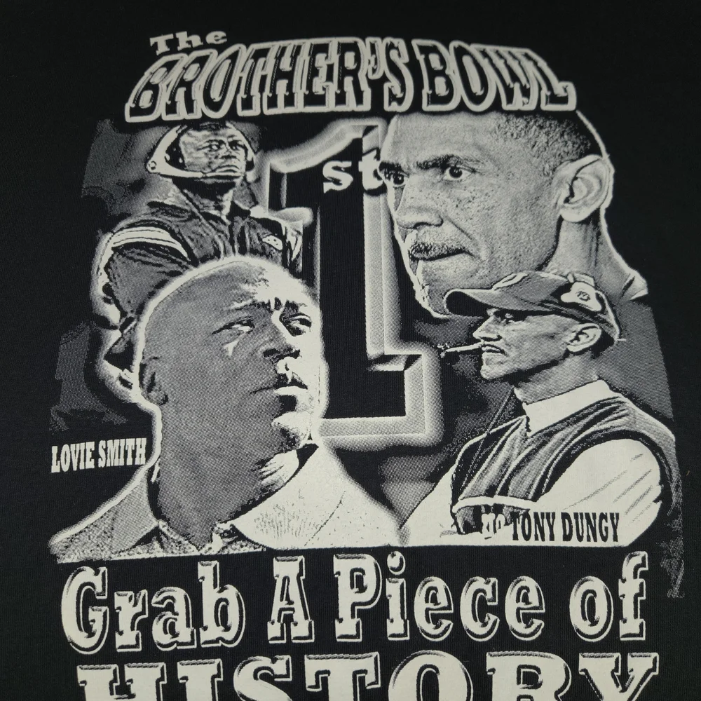 Vintage 2007 Brother’s Bowl Lovie Smith Tony Dungy Tee 2XL Super Bowl XLI